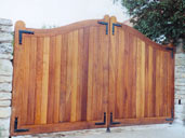 Gate T9 Distinct Iroco Hard Wood Automated Gates  Tickhill, Doncaster