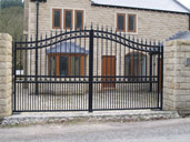 Gate 28 Decorative Remote Control Gates with BFT  Underground Hydraulic Automation Thurgoland