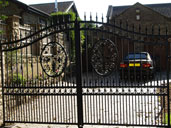 Gate 2 Floral Design Oriental Remote Control Gates Burghwallis, South Yorkshire