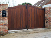 Gate T5 Distinct Hard wood Gates  and BFT Sub r Automation Whitley Bridge, Yorkshire